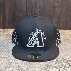 🧢✨New Era Arizona Diamondbacks GiD Flame Wrap 59FIFTY Fitted Hat Size 7 1/2🌵